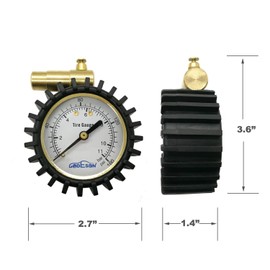 GODESON Presta Valve Tire Pressure Gauge with Bicycle Air Pressure Relief for Road Cycling Tires,Range to 160 PSI/11BAR(Presta Valve Only)