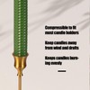 KONNI Green Beeswax Taper Candles, 0.87 inch x 7.87 inch