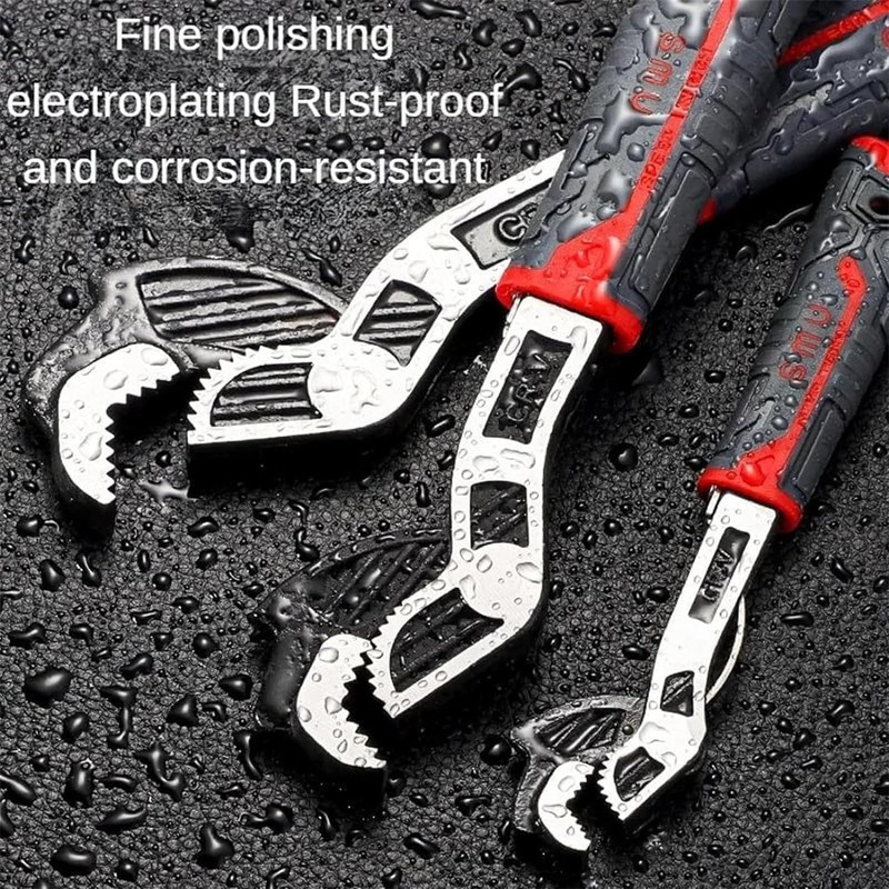 Self Adjusting Pipe Wrench,6" 8" 10" 12" Pipe Vise Micro