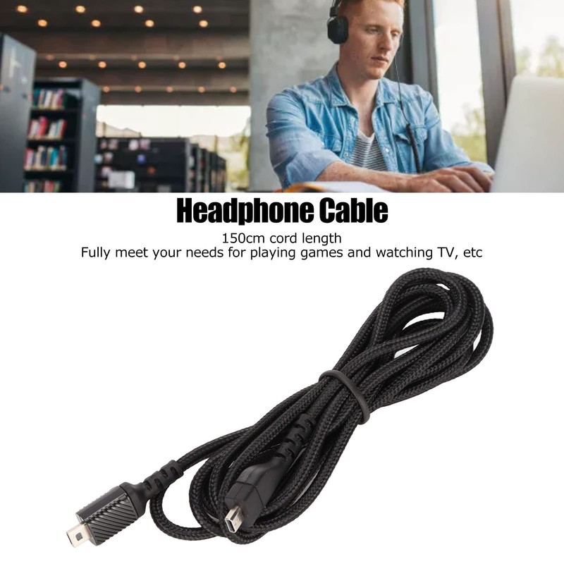 Replacement Audio Cable, Gaming Headset Cable, Headphone Cable Compatible Gaming