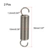 sourcing map Extended Tension Spring Wire Diameter 0.047", OD 0.39",