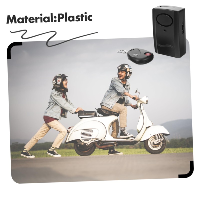 ULTECHNOVO Cordless Vibration Security Alarm Theft Alarm for Motorcycle Motion