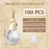 BBTO 100 Pcs Car Air Fresheners Diffuser with Wooden Cap