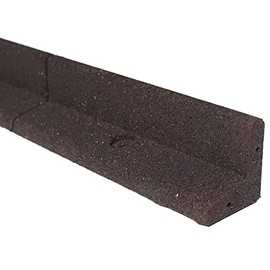 3" x 48" Rubber No Dig Landscape Garden Border Edging (Pack 6) (Color : Brown)
