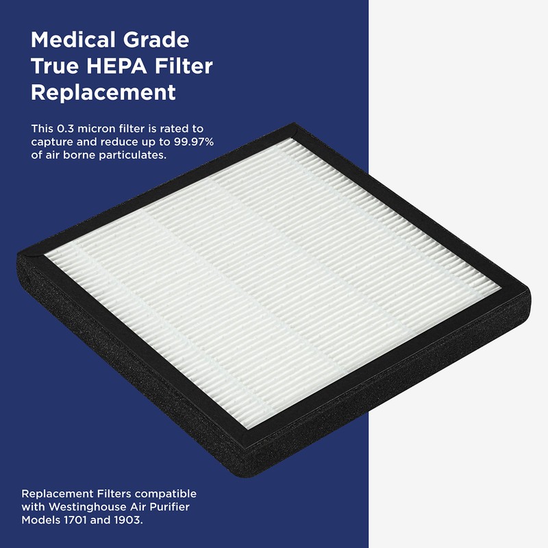 Westinghouse True HEPA H13 Filter Replacement Compatible with 1701 and