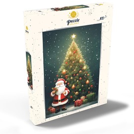 MyPuzzle Weihnachtsmann mit Weihnachtsbaum und Geschenken - Premium 100 Teile Puzzle - MyPuzzle Sonderkollektion von Puzzle Galaxy