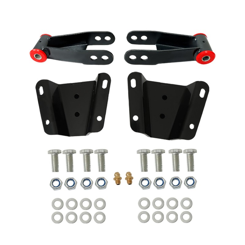 munirater 4 Rear Drop Lowering Hanger Shackle Kit Replacement for