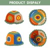 Crochet Bucket Hat for Women Knit Beanies Cap Handmade Foldable
