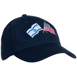 Ann Arbor T-shirt Co. Sombrero de béisbol de perfil bajo con bandera de American Friendship Nations para hombres y mujeres, Azul marino, Talla única