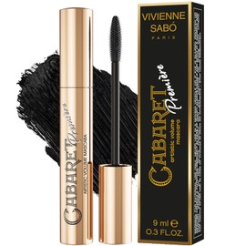 Vivienne Sabó Cabaret Première - Artistic Volume Mascara, No Clump, Cruelty Free, 0.3 fl. oz, Black