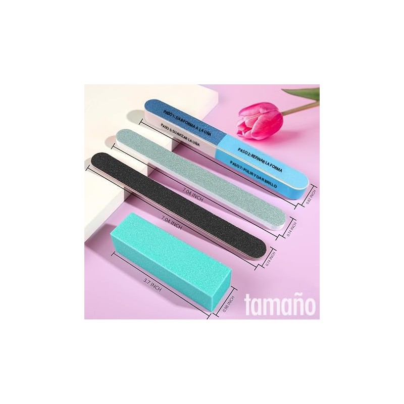 Triko Set de 20 Limas y Pulidores, Bloque de Uñas