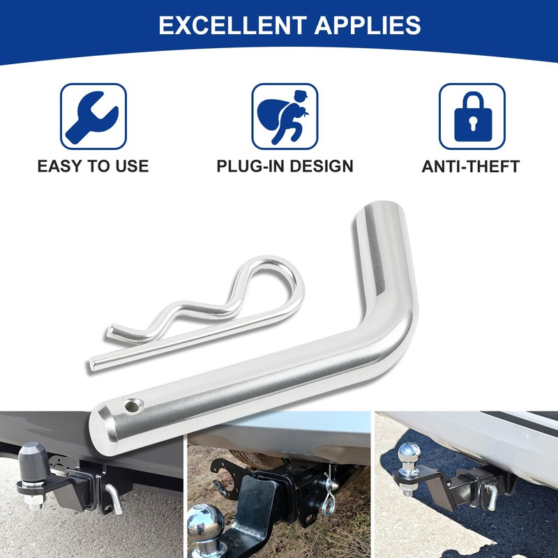 HAOIOKSC Premium Hitch Pin & Clip with Grooved Head, Extremely
