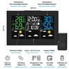 FISHTEC Weather Station LCD Colours with Wireless Outdoor Sensor -