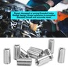 10Pcs Repair Nut Slotted Stainless Steel Thread Extension Reduce Sleeve