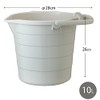 Heiwa Kougyou Pigeon Bucket 10L Milk Tea Beige