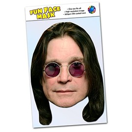Party People 1 x Ozzy Osbourne - Celebrity Face Mask - Ready To Wear - Ozzy O