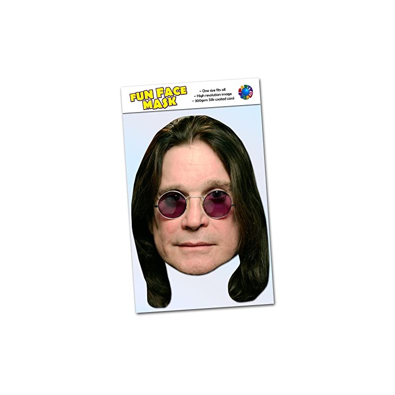 Party People 1 x Ozzy Osbourne - Celebrity Face Mask