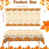 Thanksgiving Tablecloth Disposable Plastic Fall Tablecloth 2 Pcs Fall Leaves