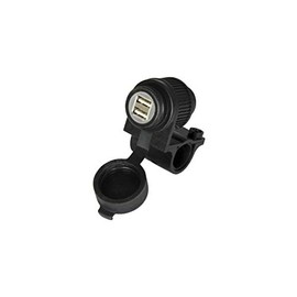 Oxford - Weatherproof Dual Port USB Charger (5V 2Amp) Black (EL102), 1.2m