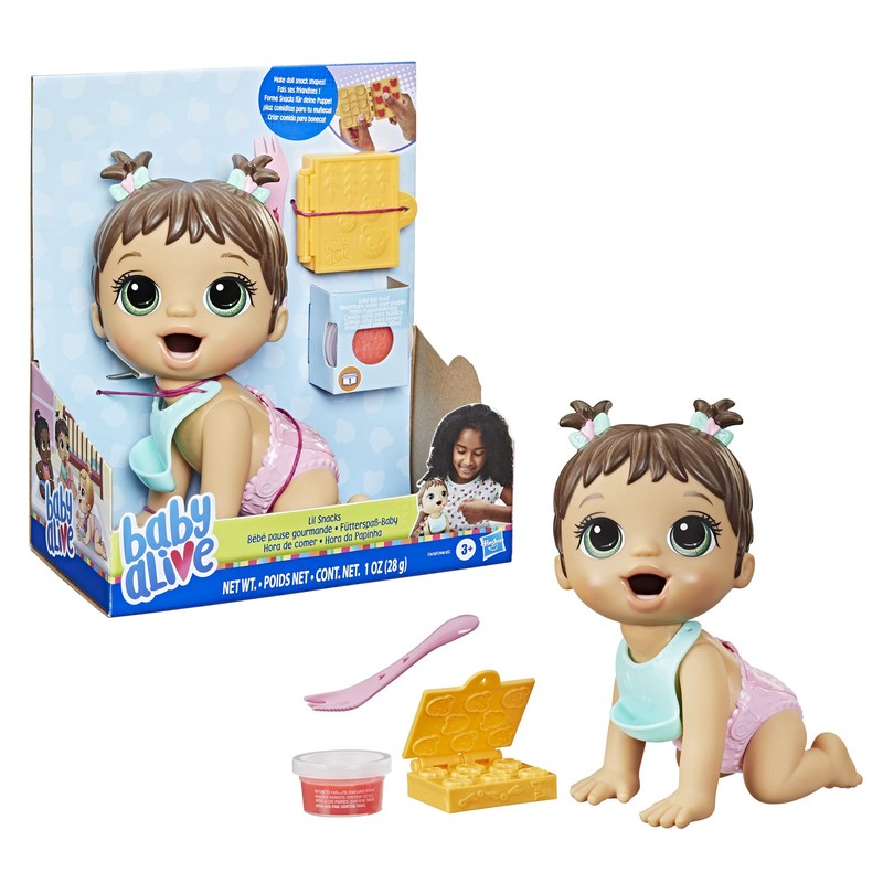 Baby Alive Lil Snacks Doll, Eats and Poops, Snack-Themed 8-Inch