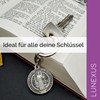 Lunexus Benedict Silver Keyring - Blessed - St Benedict Medal