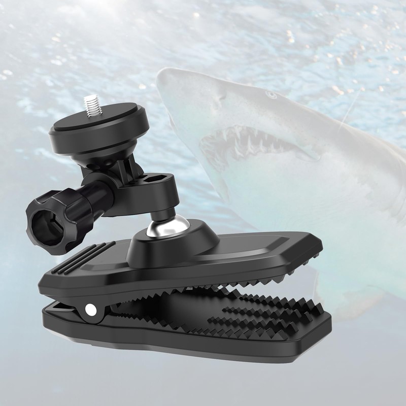 Quick Release 360° Rotating Action Camera Backpack Hat Clip Clamp