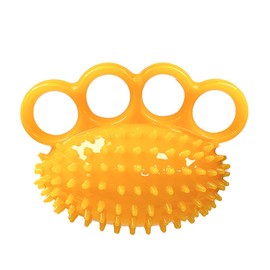 NUZAMAS Hand Exercise Ball Finger Exerciser Strength Trainer Exercise Stress Relief Balls for Adults and Children Palm and Finger Rehabilitation Therapy Yellow