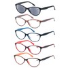 Anteojos de lectura para mujer, paquete de 5 hermosas lectores