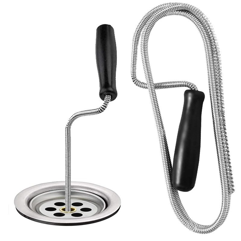 LR Supplies Drain Cleaning Tool Unblocker Rod Hair Clog Remover