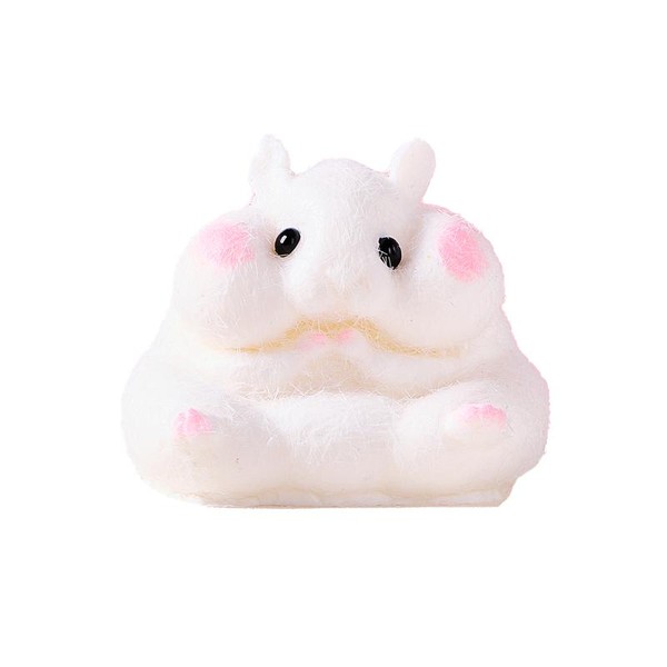 Tabasquishy Handmade White Hamster Taba Squishy – Perfect Stress Relief