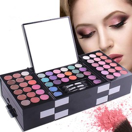 PhantomSky 148 Colours Eyeshadow Palette Makeup Kit with Eyebrow Powder, Lip Gloss, Concealer, Powder and Blusher - Perfect for Professional and Daily Use