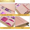 Darolin [Zippered] Portfolio Padfolio Organizer Binder with Clipboard, Leather Business