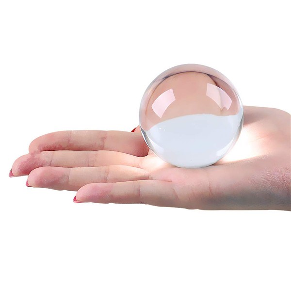 DSJUGGLING 2.16" Clear Acrylic Contact Juggling Ball, Dia. 55mm Transparent Acrylic Ball for Small Hands