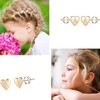 Heart Initial Earrings for Girls Letter Stud Earrings Initial Hypoallergenic