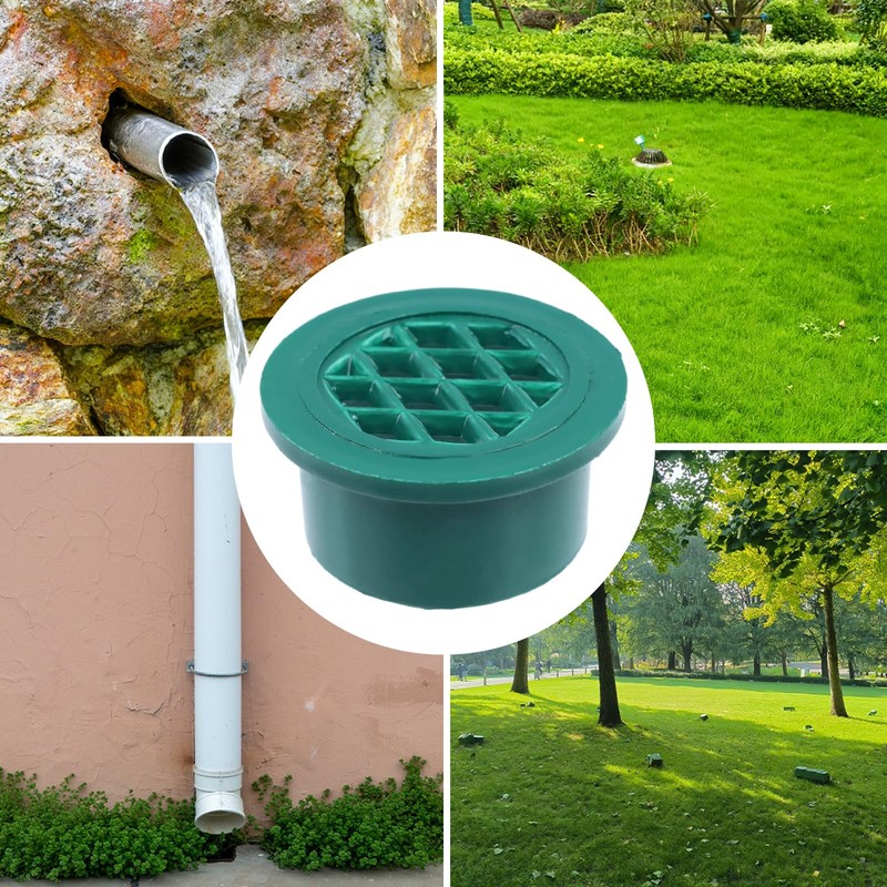 Pastlla Round Flat Drain Grate Cover, for Lawns, Parterre, Fit