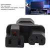 IEC320 C14 to C13 and 5‑15R Power Adapter Male to