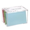 BTSKY Clear Acrylic 5 x 8 inch Index Card Box