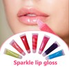M&U Glitter Lip Gloss Set with Carrying Case, 12Pcs Assorted