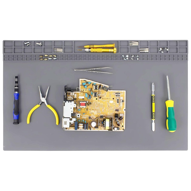 Extra Large Silicone Soldering Mat (27.6"x15.7") - Heat Resistant Non-Slip