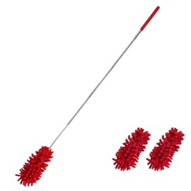 Westmark Duster - Extendable Dusters with Telescopic Handle, Long Spider Web Remover for Cleaning, Washable Cover + 2 Replacement Covers, Telescopic Broom for Dust - Plastic, Polyester