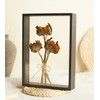 Wooden Dried Flower Photo Frame Dried Flower Display Stand Decorative
