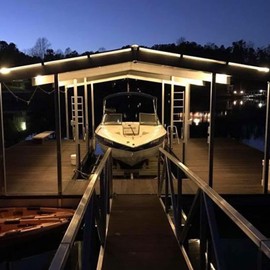 Outdoor LED Strip Lights Waterproof,Warm White IP68 Led Strip 12v Boat Underwater Lights 16.4ft 5050 SMD 300 Led Tube Flexible Rope Light for Swimming Pool Boat Fish Tank