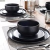 LERATIO Stoneware Dinnerware Sets for 6,Handcarft Ceramic Plates and Bowls