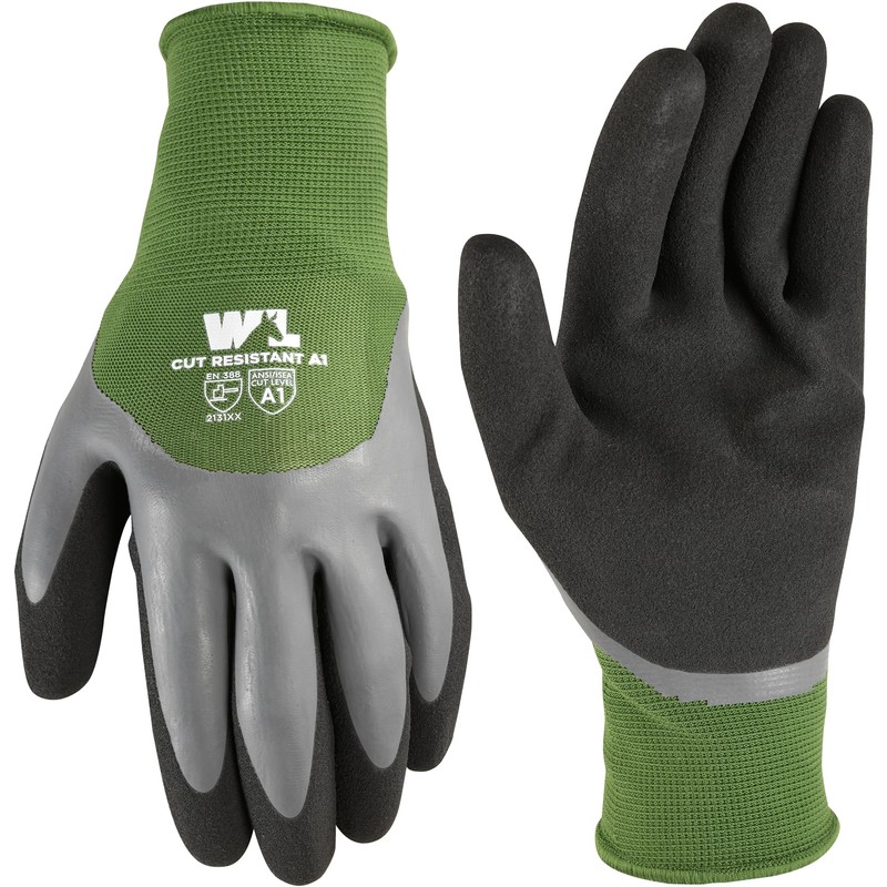 Wells Lamont Men's Waterproof Work Gloves with Latex Double Coating,