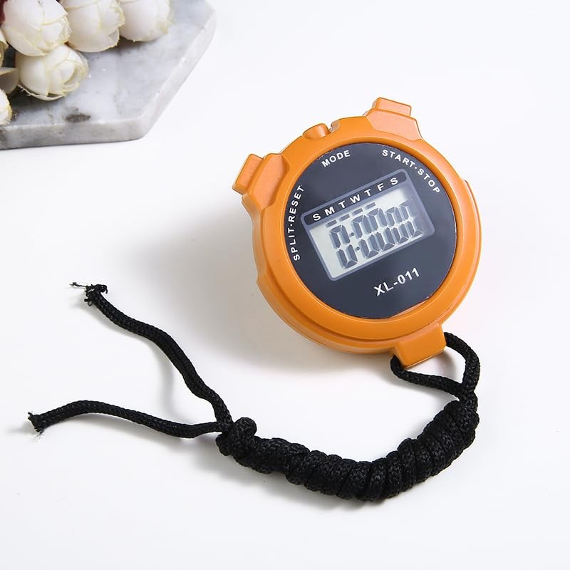 Digital Handheld Sports Stopwatch, Outdoor Multi-Function Digital Timer, Split/single Lap