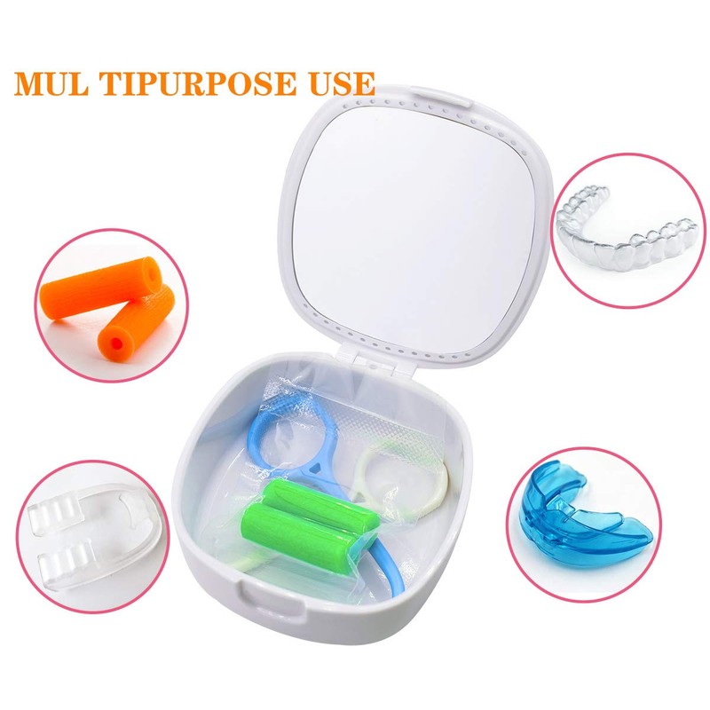 Retainer Case, With mirror and ventilation holes, For Night Guards,