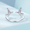 Rockyu Women's Ring, Silver, 925, One Size, Asuka Motif, Opening