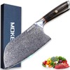 MOKEEN Cleaver Knife 7 Inch, 67 Layers VG10 Damascus Steel