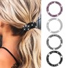 CharmBurst 4 Stück Strass Haargummis Elastische Pferdeschwanz Halter Glitzernde Kristall