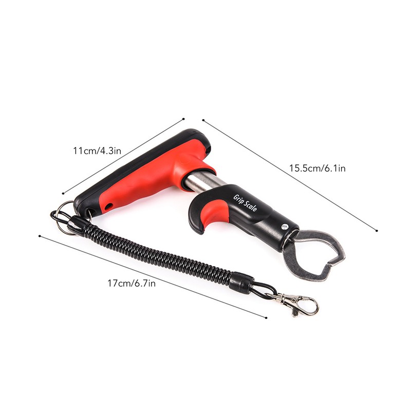 Fish Lip Grabber Gripper Fish Scale Fishing Tool with Digital
